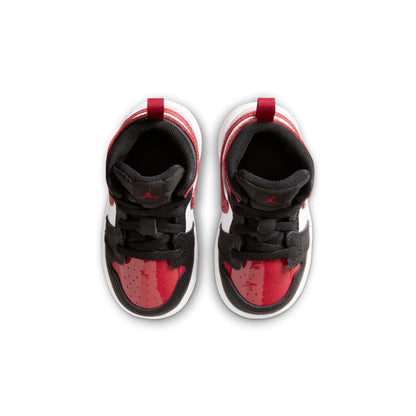 Air Jordan (TD) 1 Mid SE - Black/Varsity Red