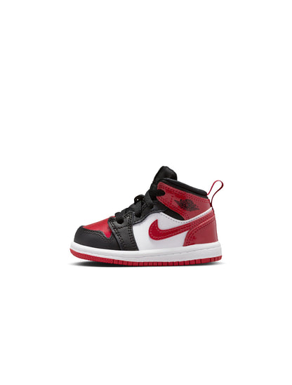 Air Jordan (TD) 1 Mid SE - Black/Varsity Red