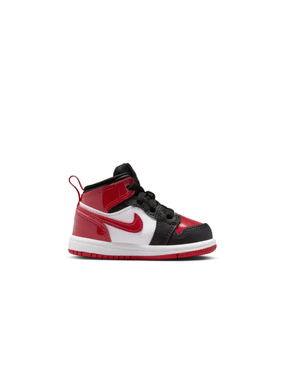 Air Jordan (TD) 1 Mid SE - Black/Varsity Red