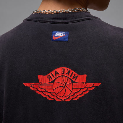 Air Jordan Mens Rare Air Tee - Black/Chile Red
