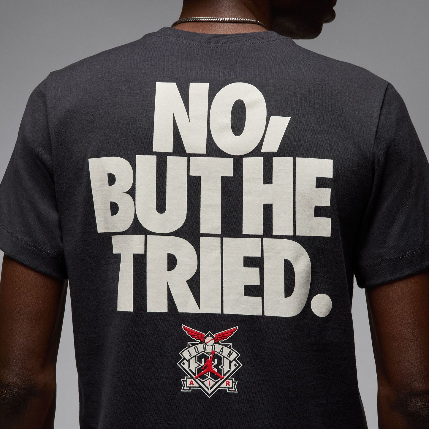 Air Jordan Mens Crewneck Tee - Off Noir