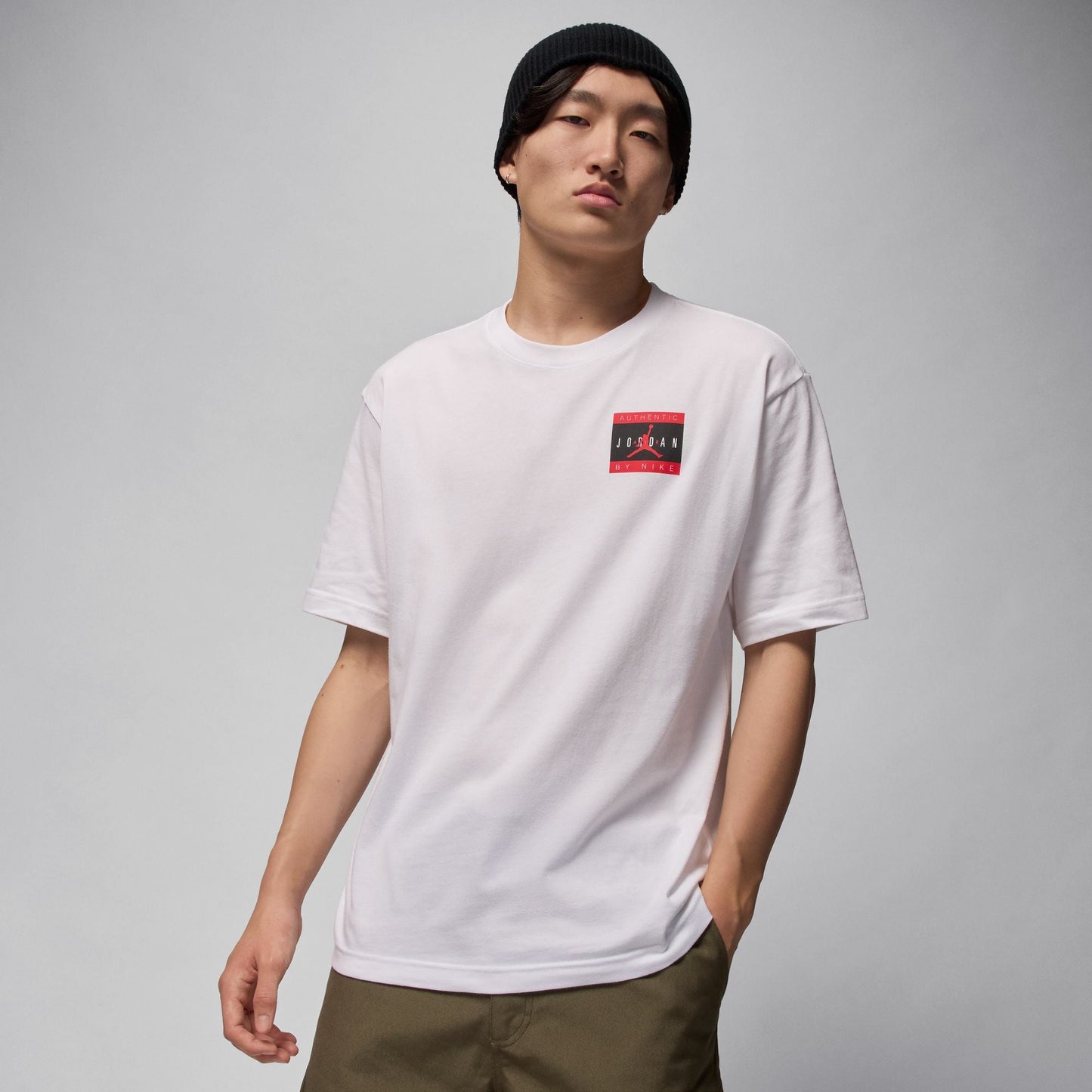 Air Jordan Mens Brand Tee - White