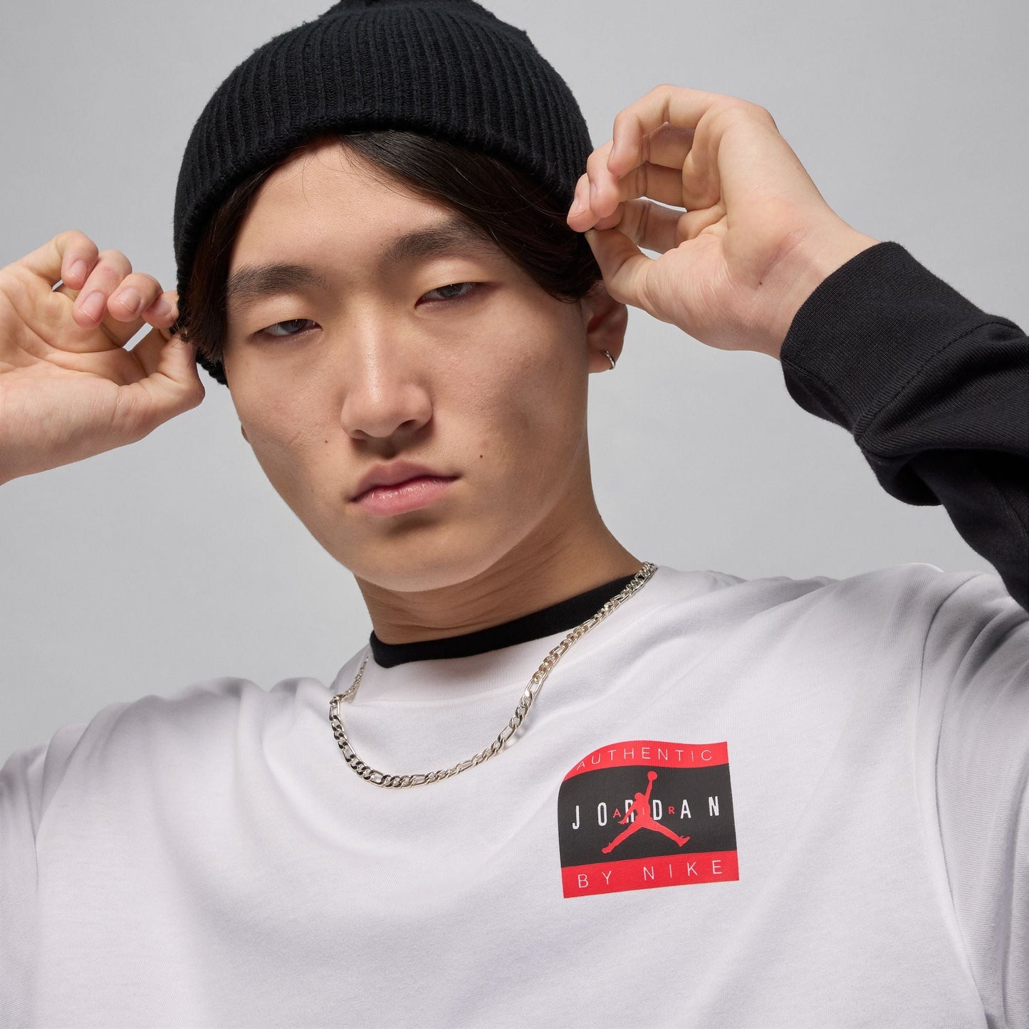 Air Jordan Mens Brand Tee - White