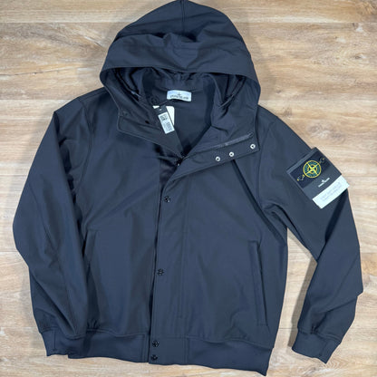 Stone Island Light Soft Shell-R Jacket in Black
