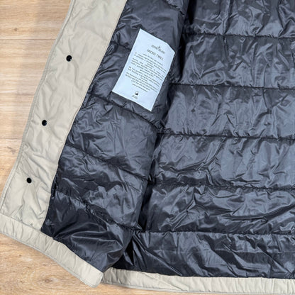 Stone Island Micro Twill Padded Car Coat in Desert