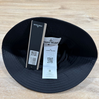 Stone Island Nylon Metal Bucket Hat in Black