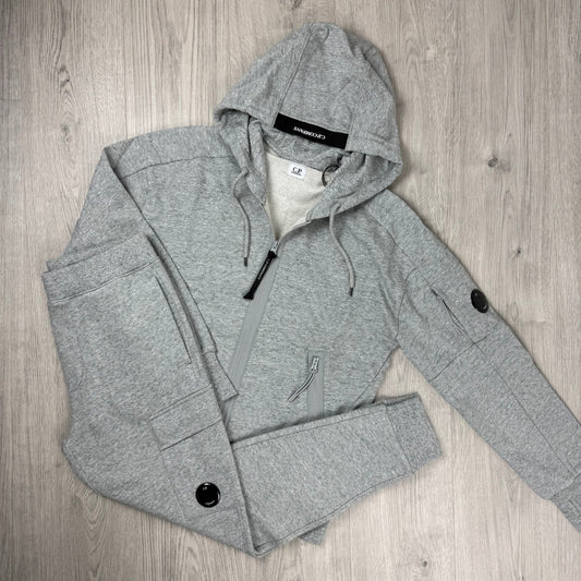 CP Company Raised Fleece Tracksuit - Grey