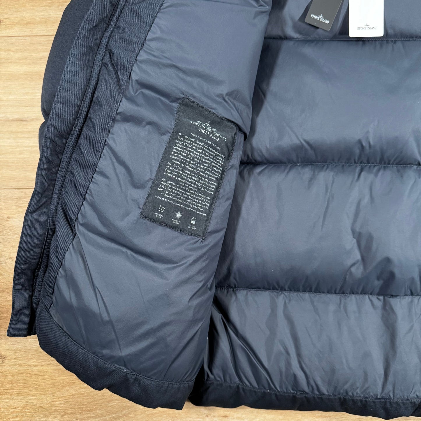 Stone Island Down-TC Ghost Jacket in Navy