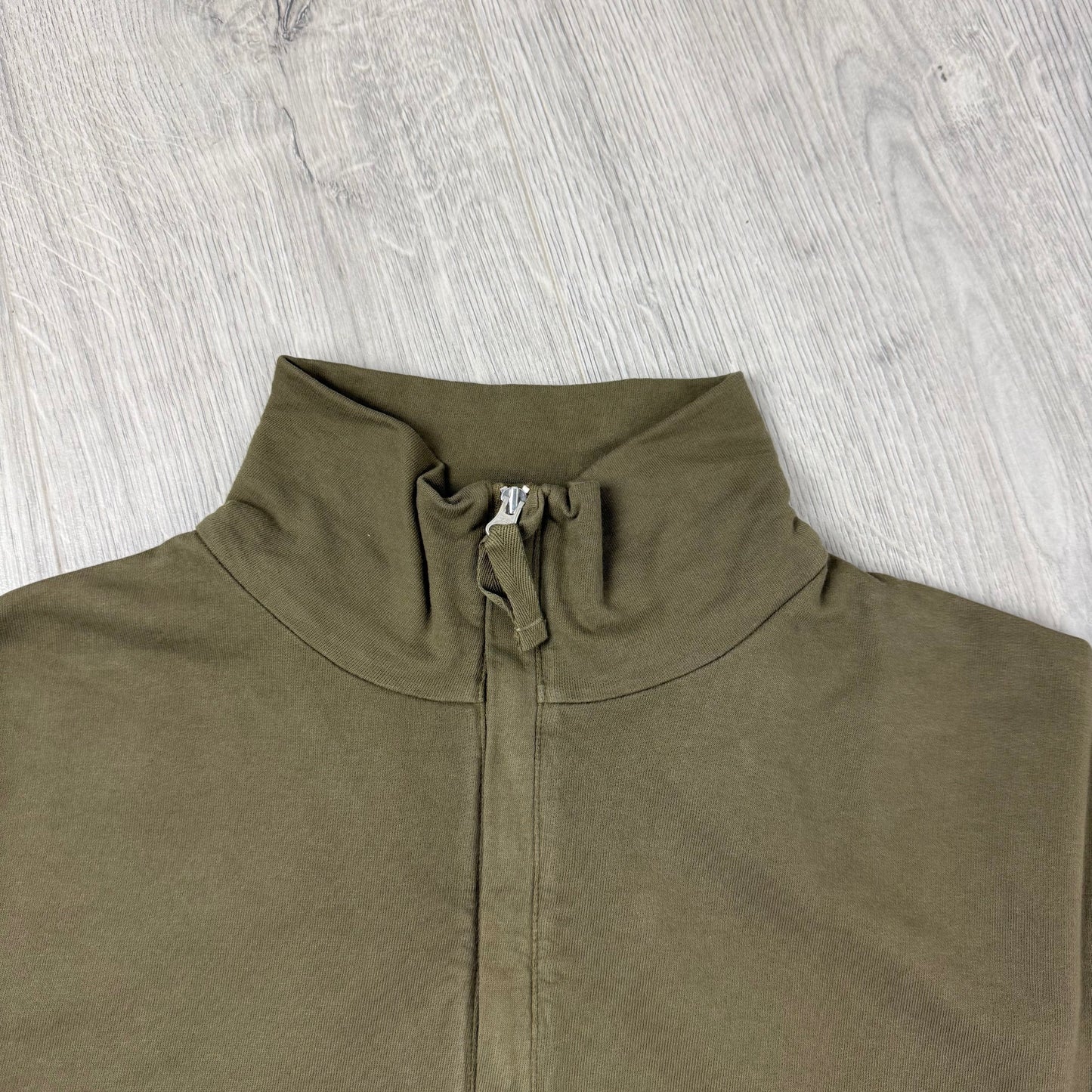 CP Company Light Fleece Zip Sweatshirt - Ivy Green