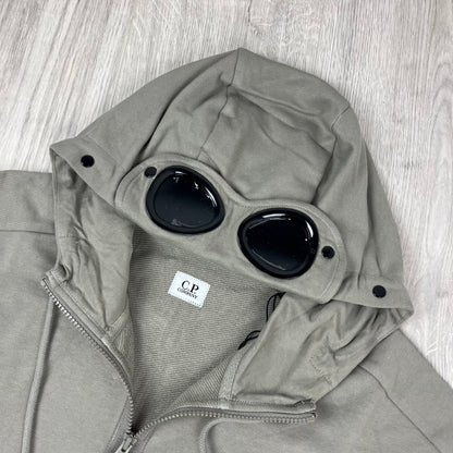 CP Company Raised Fleece Goggle Hoodie - Fallen Rock