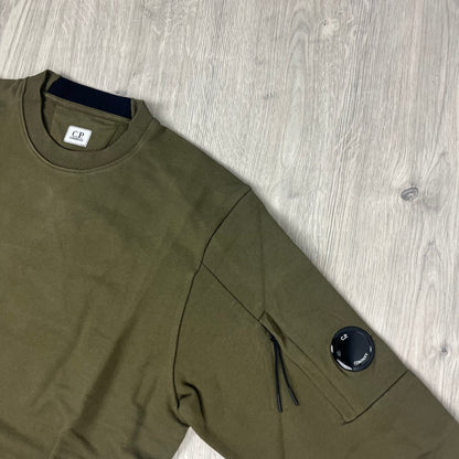 CP Company Raised Fleece Sweatshirt - Ivy Green