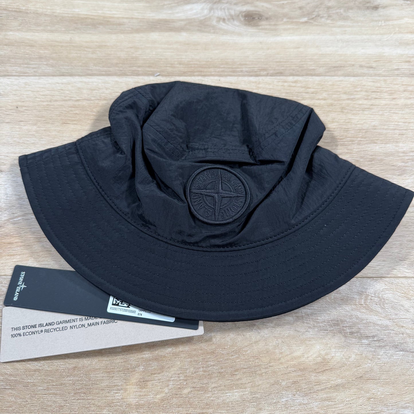 Stone Island Nylon Metal Bucket Hat in Black