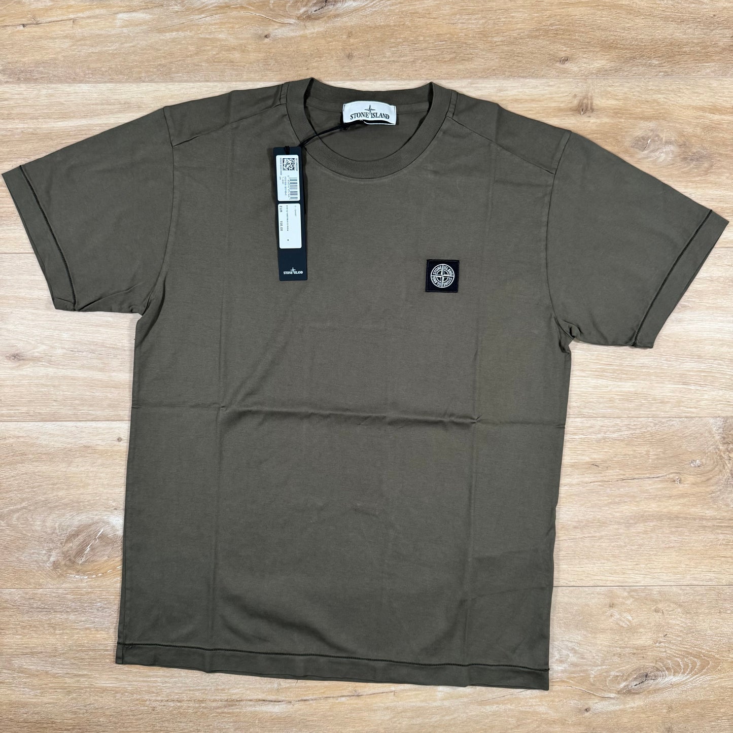 Stone Island Patch Logo T-Shirt in Military Green