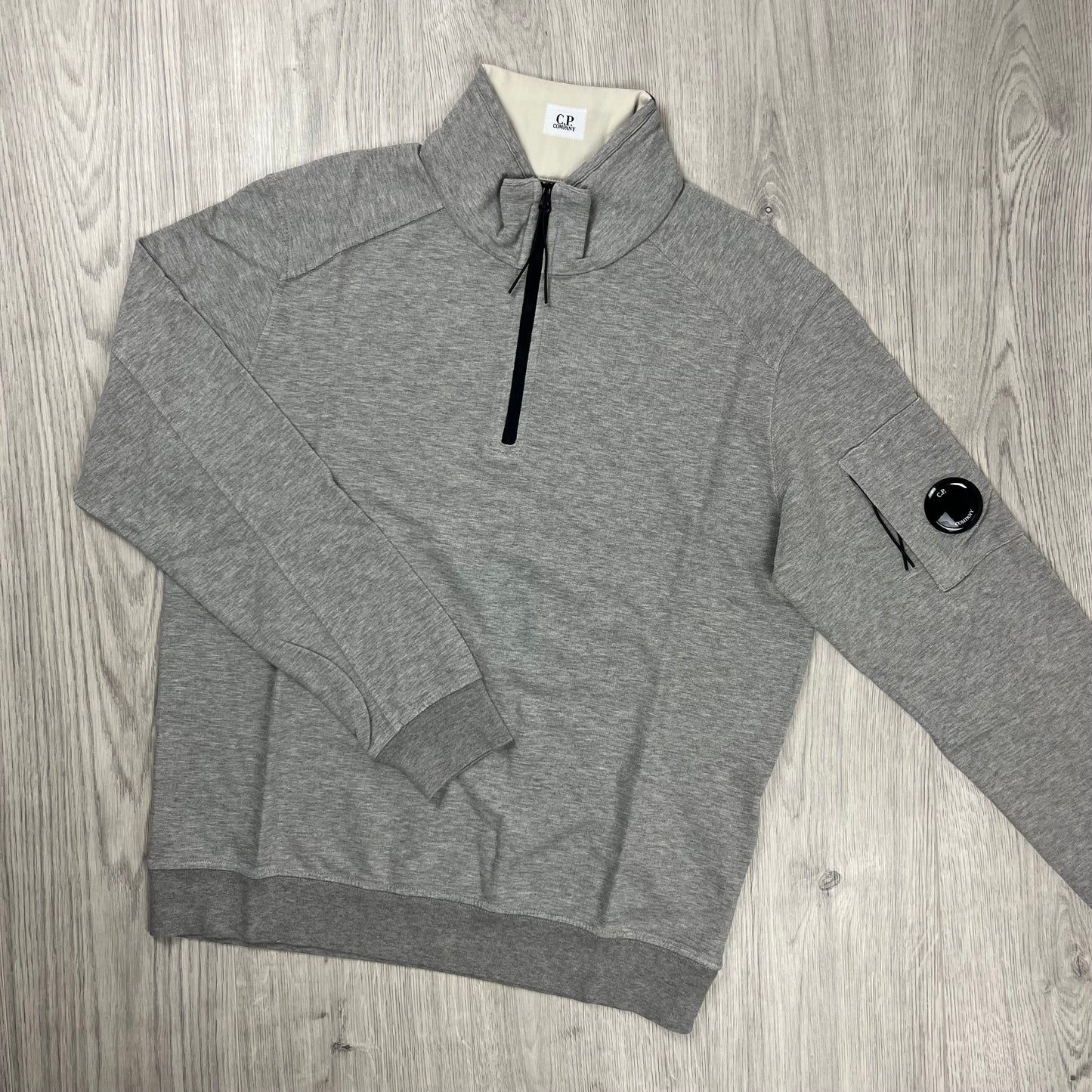 CP Company Light Fleece Zip Sweatshirt - Grey