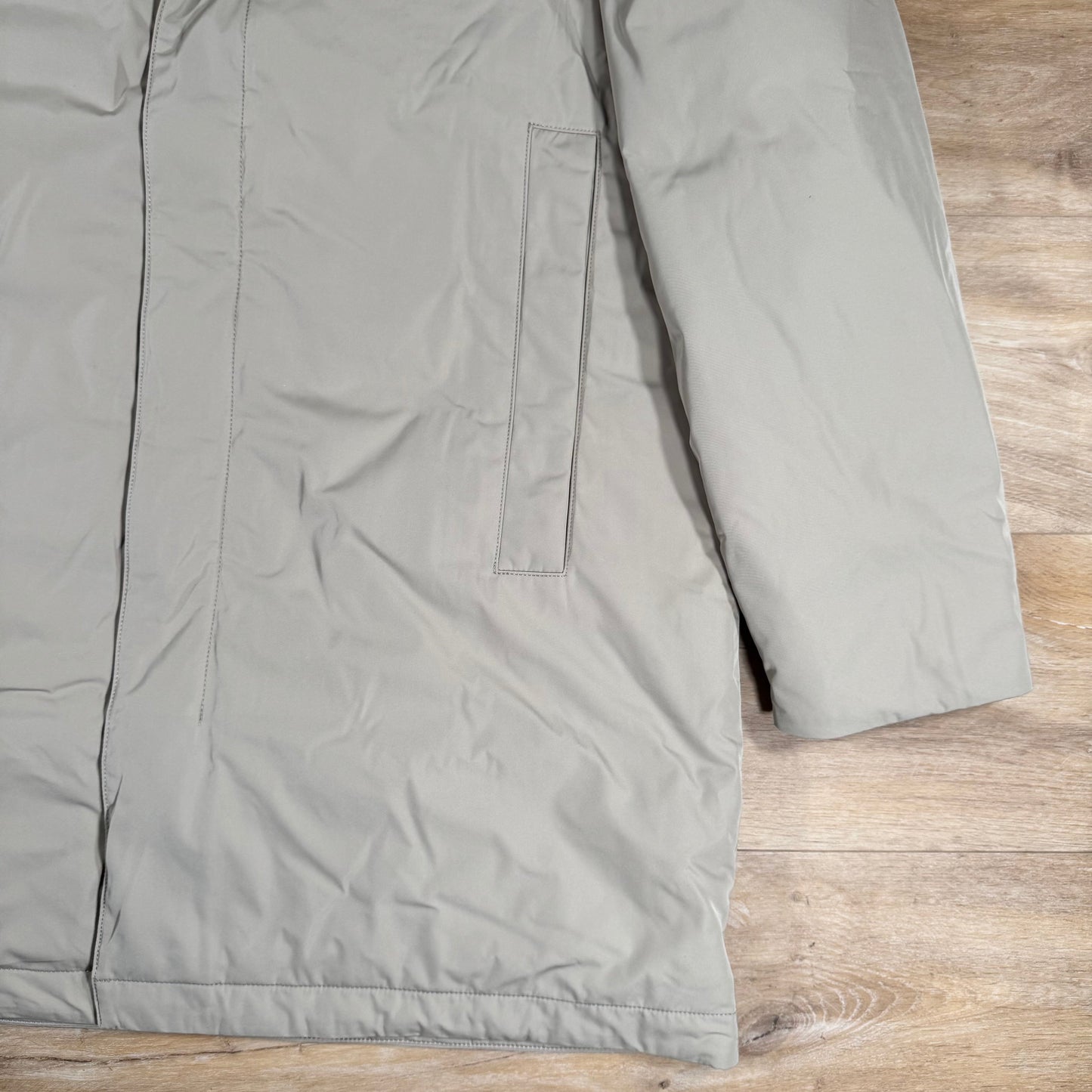 Stone Island Micro Twill Padded Car Coat in Desert