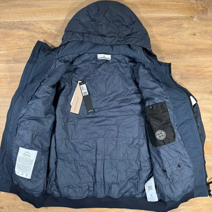 Stone Island Crinkle Reps NY Padded Jacket in Navy