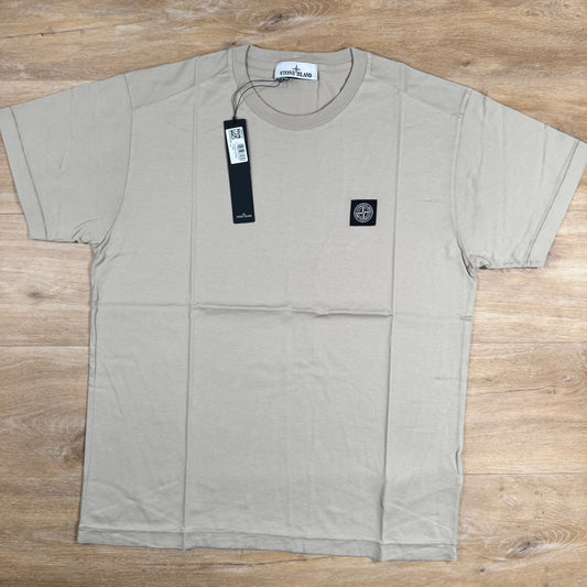 Stone Island Patch Logo T-Shirt in Desert