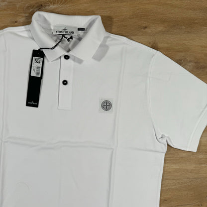 Stone Island Regular Fit Polo Shirt in White
