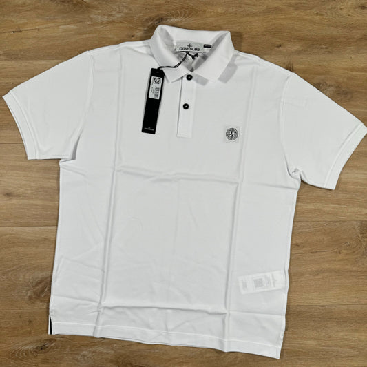 Stone Island Regular Fit Polo Shirt in White