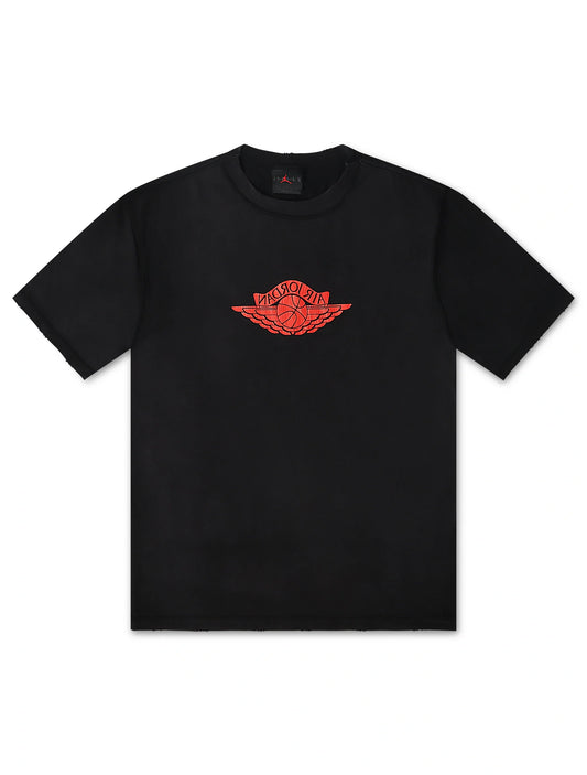 Air Jordan Mens Rare Air Tee - Black/Chile Red