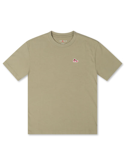 Air Jordan Mens Sneaker Patch Tee - Medium Khaki