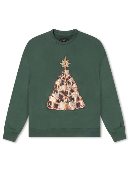 Air Jordan Mens Holiday Fleece Crewneck - Midnight Green
