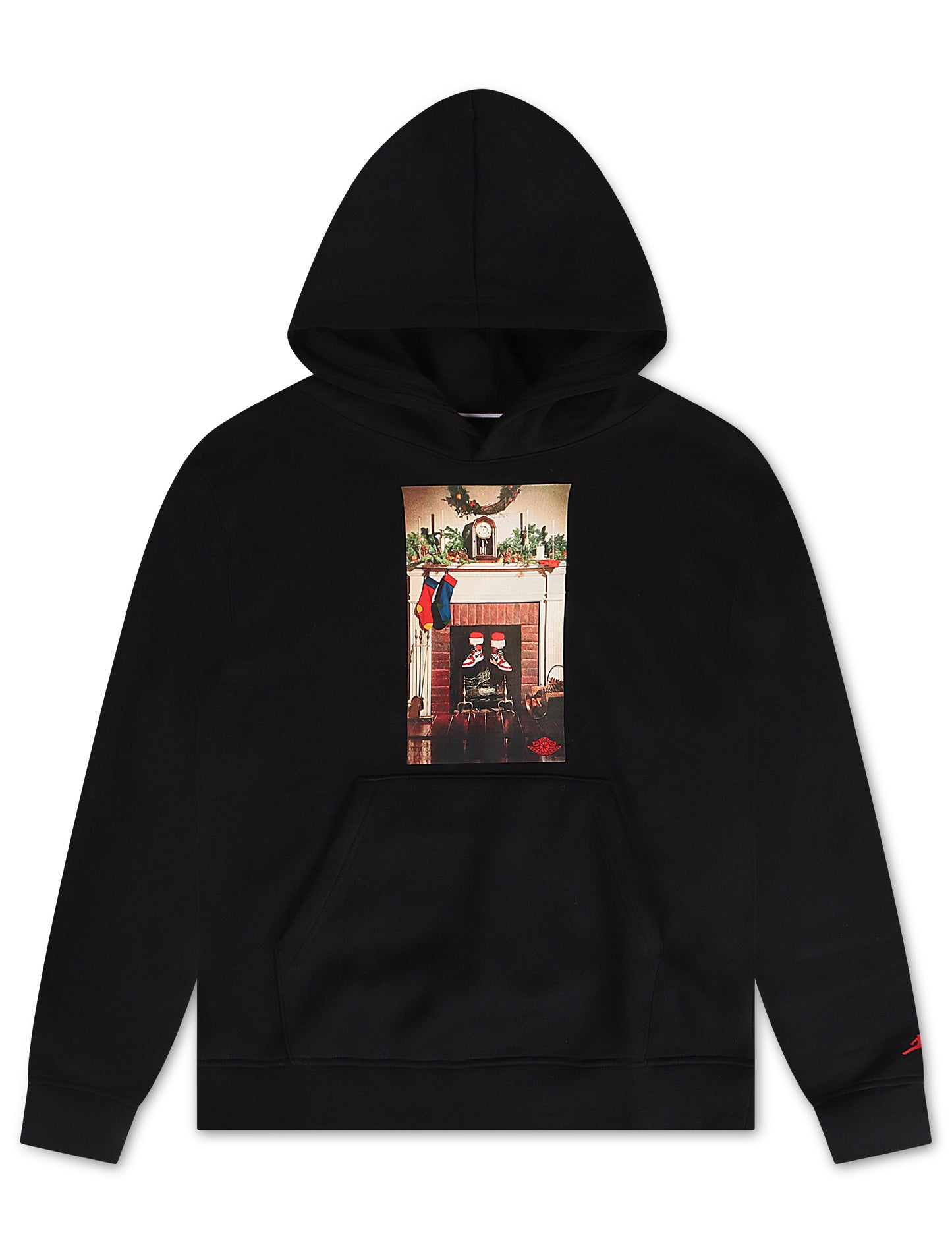 Air Jordan Mens Jumpman Chimney Hoodie - Black