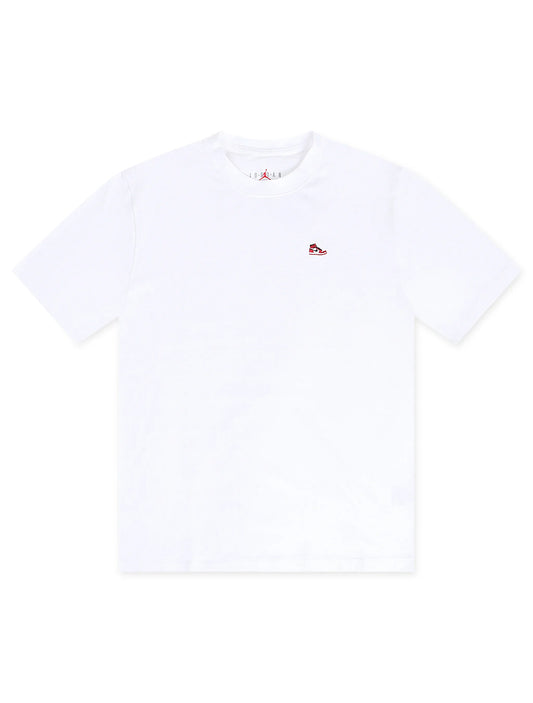 Air Jordan Mens Sneaker Patch Tee - White