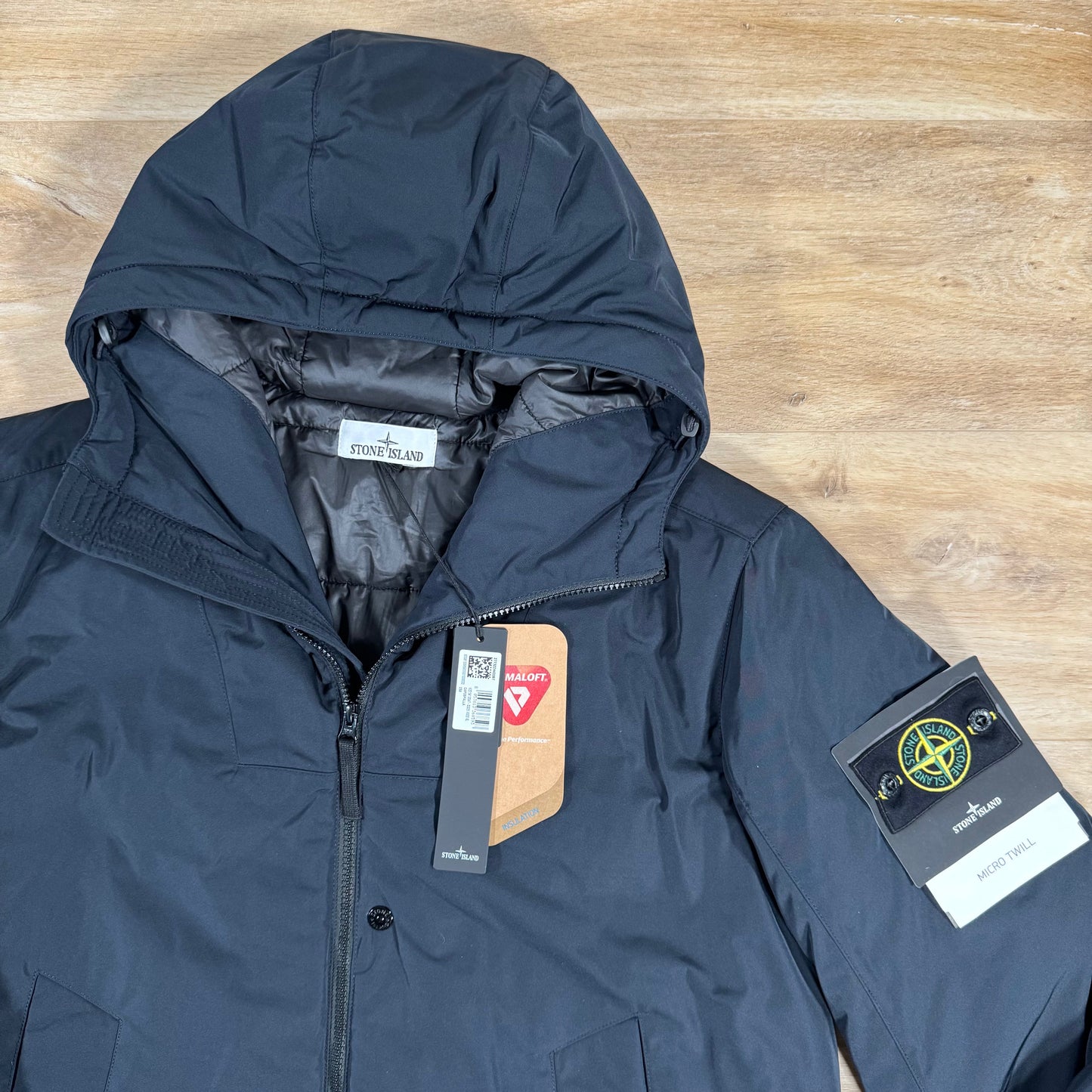 Stone Island Micro Twill Padded Jacket in Navy