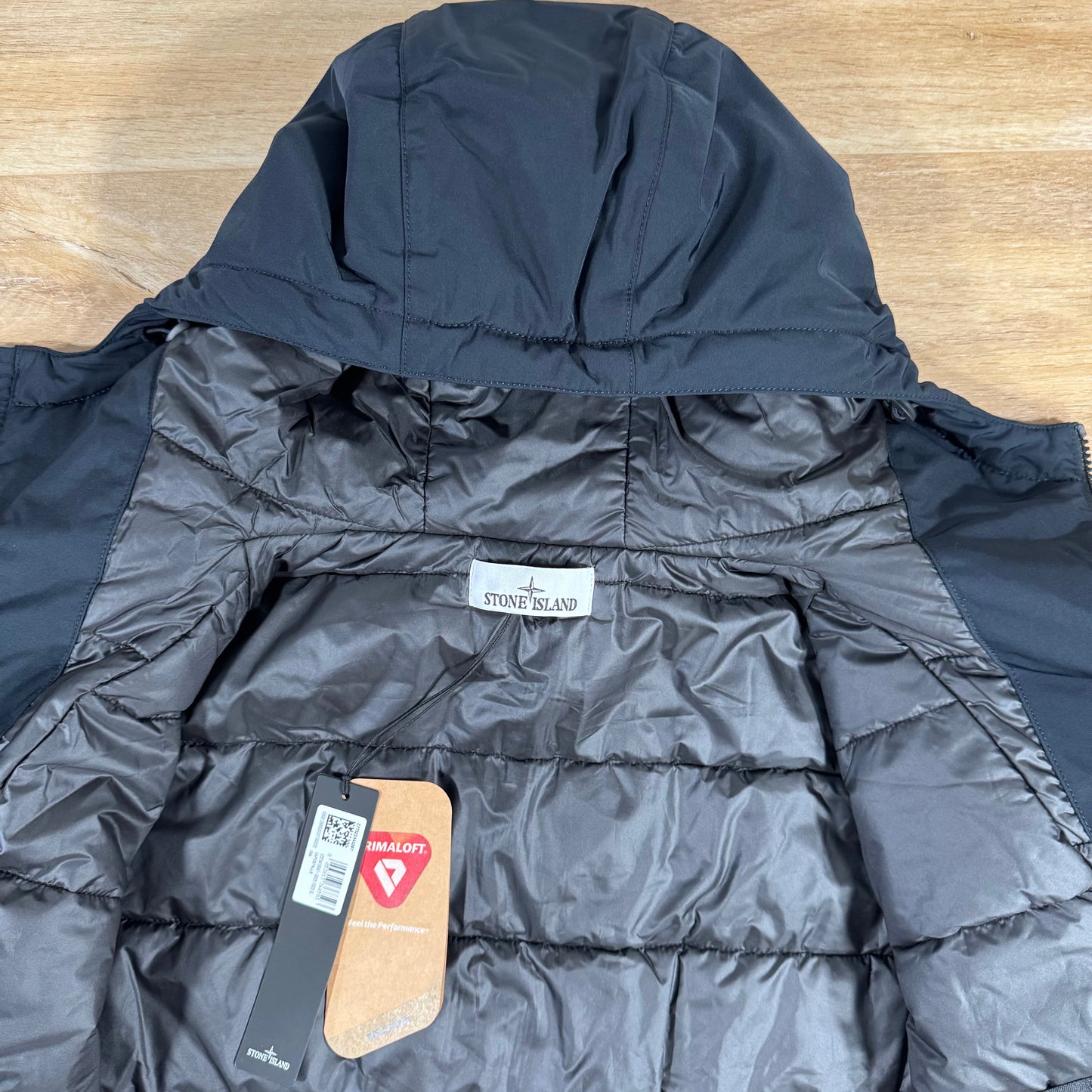 Stone Island Micro Twill Padded Jacket in Navy