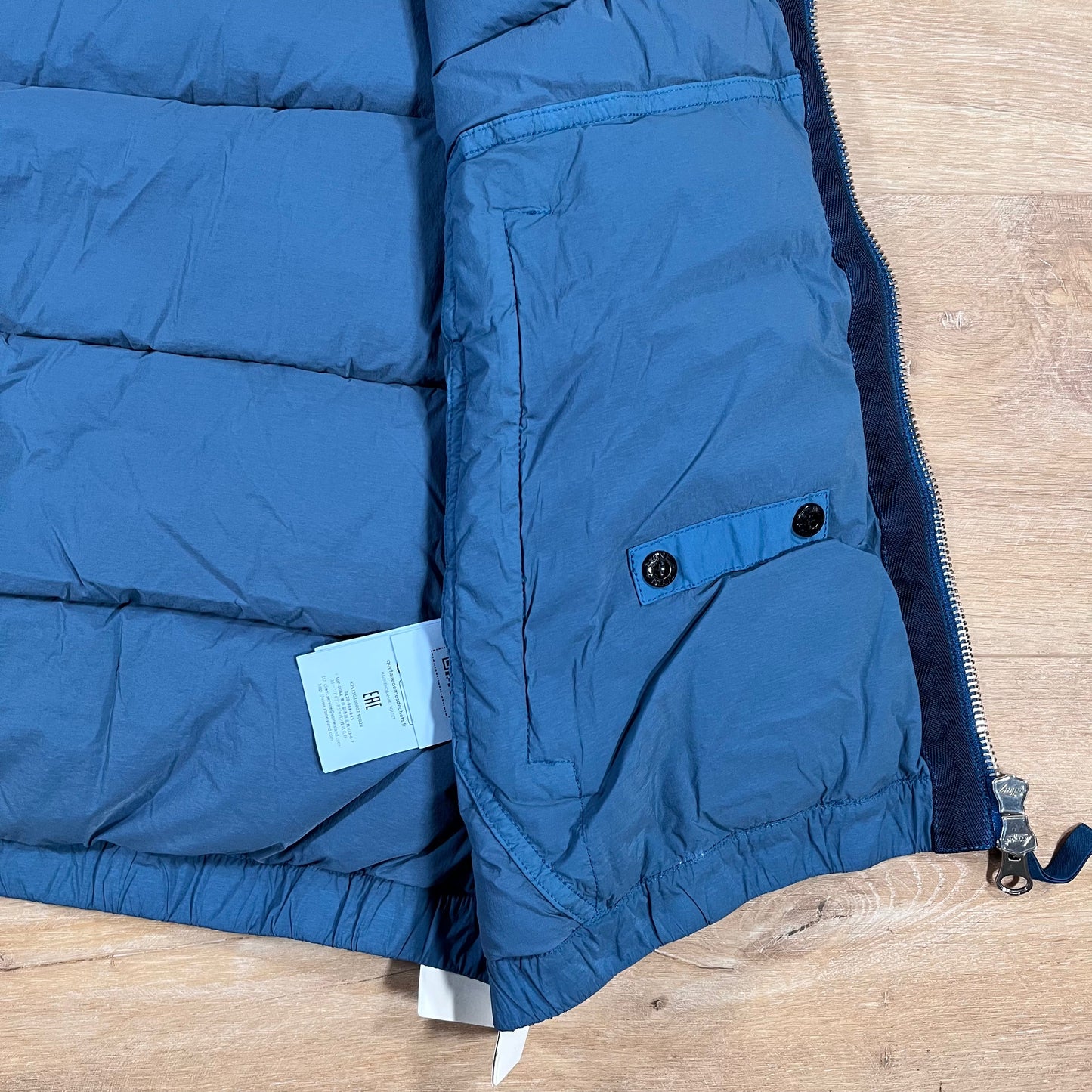 Stone Island Seamless Tunnel Nylon Down-TC Vest in Steel Blue