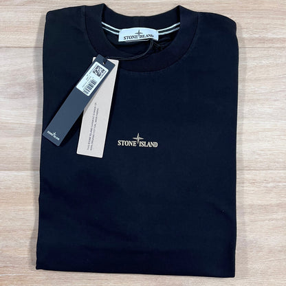 Stone Island 'Bleeding Numbers' Print T-Shirt in Black