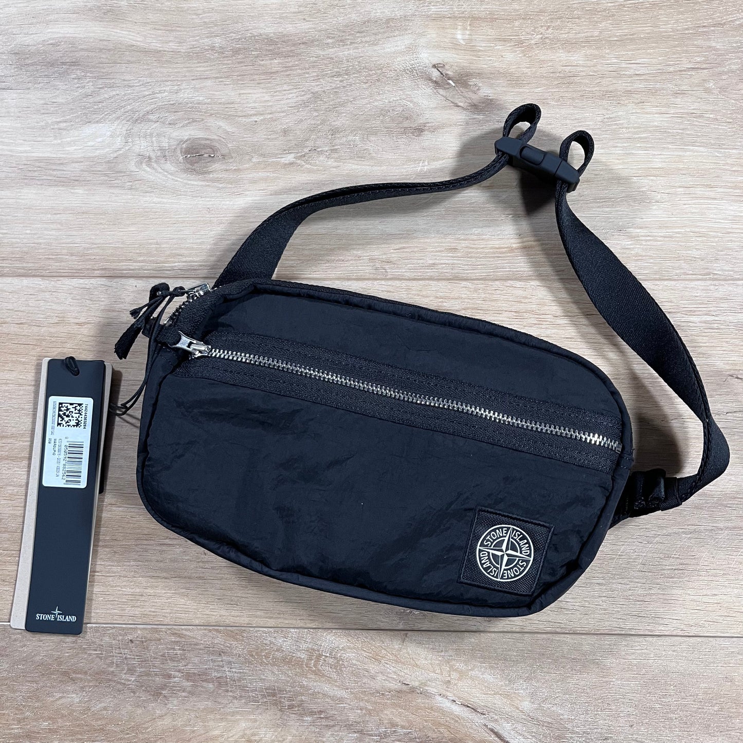 Stone Island Nylon Metal Belt Bag in Black