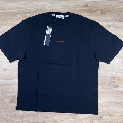 Stone Island 'Megacity Sky' Embroidery T-Shirt in Black