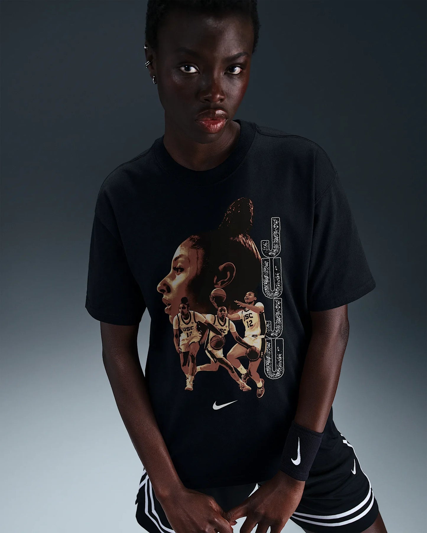 Air Jordan Mens JuJu Watkins USC Tee - Black