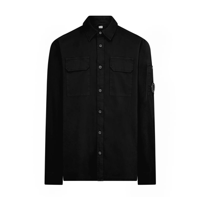 CP Company Button Overshirt - Black