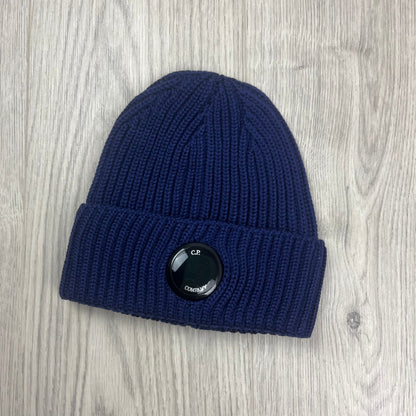 CP Company Lens Beanie - Estate Blue