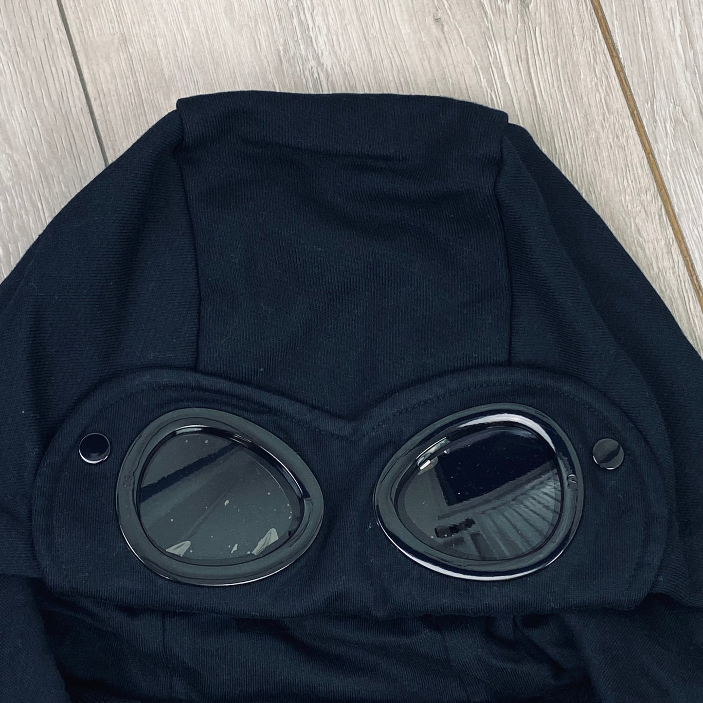 CP Company Raised Fleece Goggle Hoodie - Black