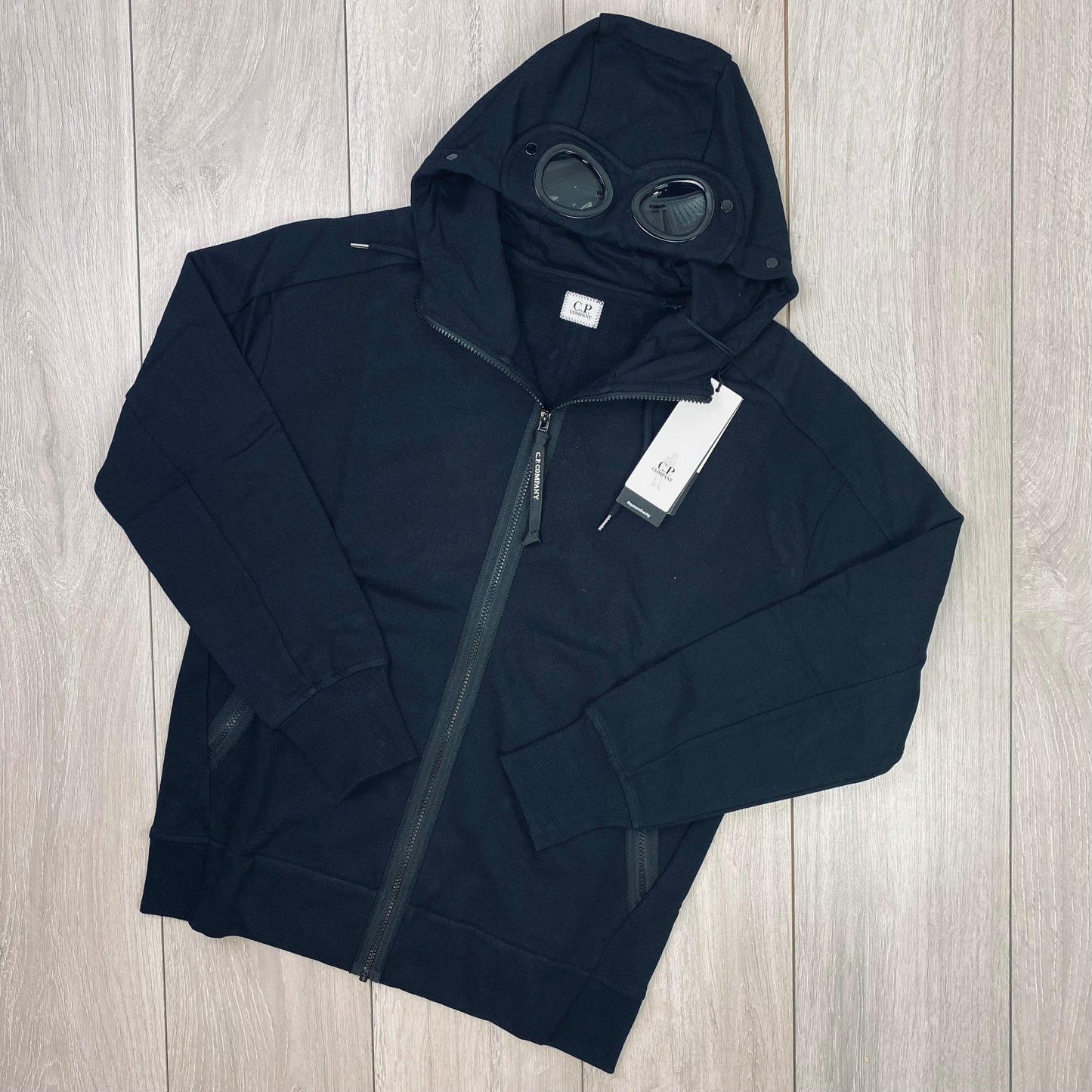 CP Company Raised Fleece Tracksuit - Black
