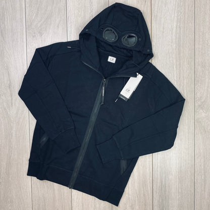CP Company Raised Fleece Goggle Hoodie - Black