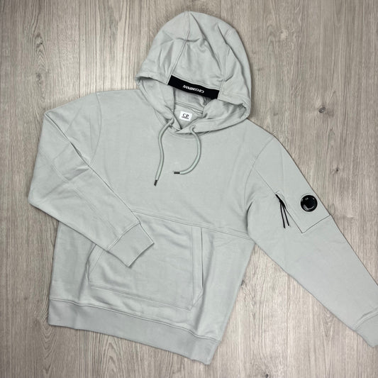 CP Company Raised Fleece Hoodie - Blue Fox