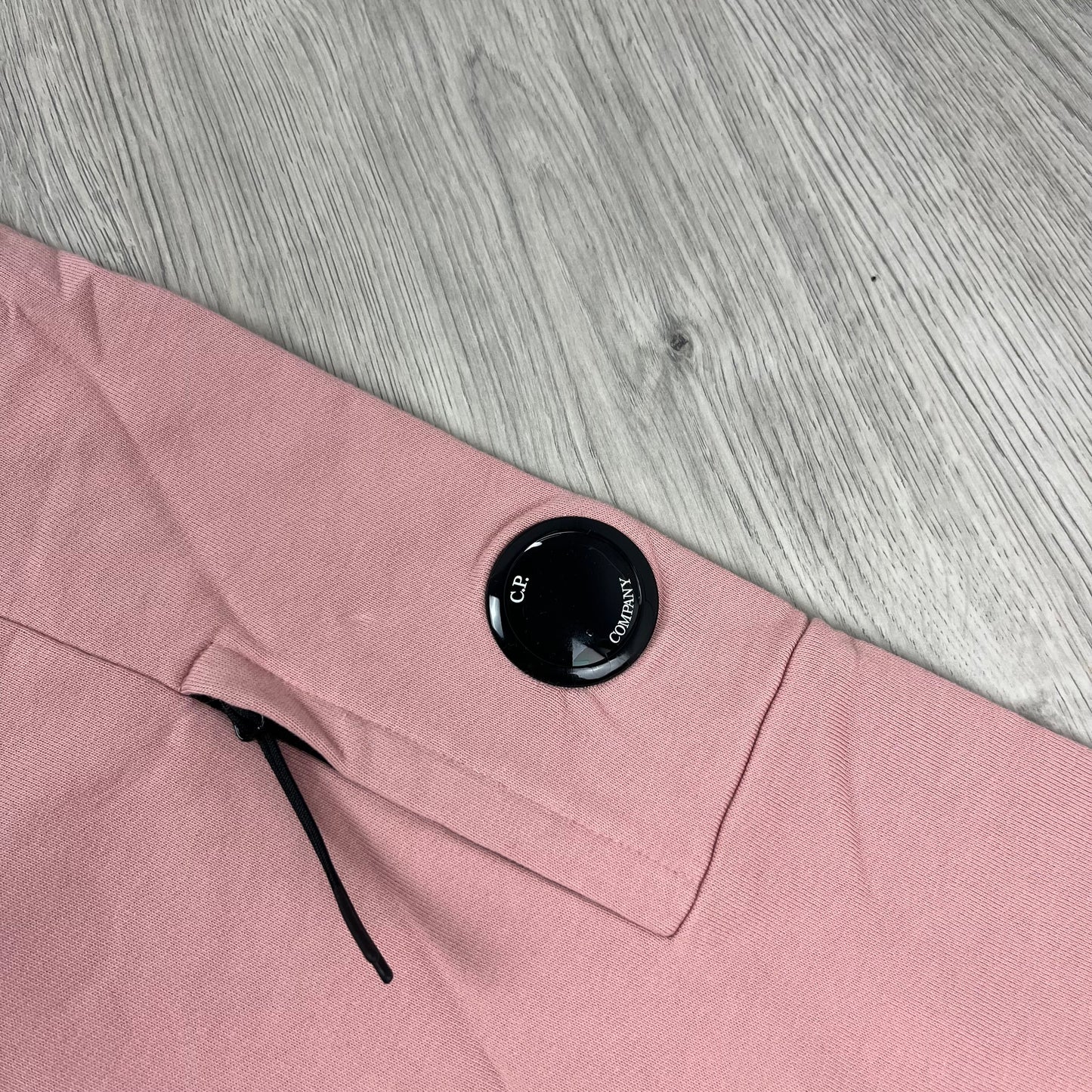 CP Company Raised Fleece Hoodie - Misty Rose