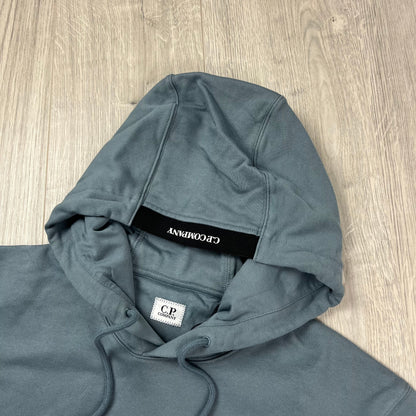 CP Company Raised Fleece Hoodie - Stormy