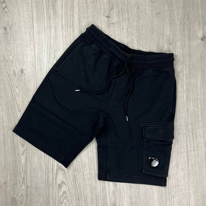 CP Company Raised Fleece Jersey Shorts - Black