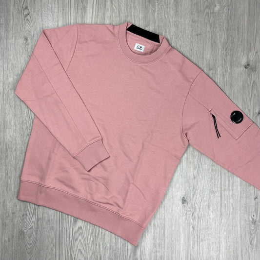 CP Company Raised Fleece Sweatshirt - Misty Rose