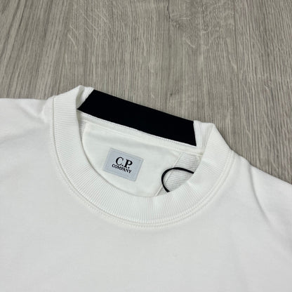 CP Company Raised Fleece Sweatshirt - White