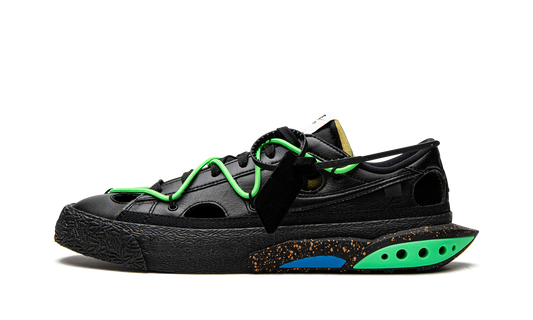 Blazer Low "Off-White - Black / Electro Green" DH7863 001