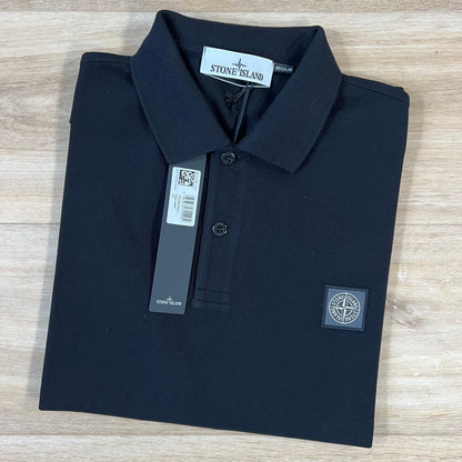 Stone Island Regular Fit Polo Shirt in Black