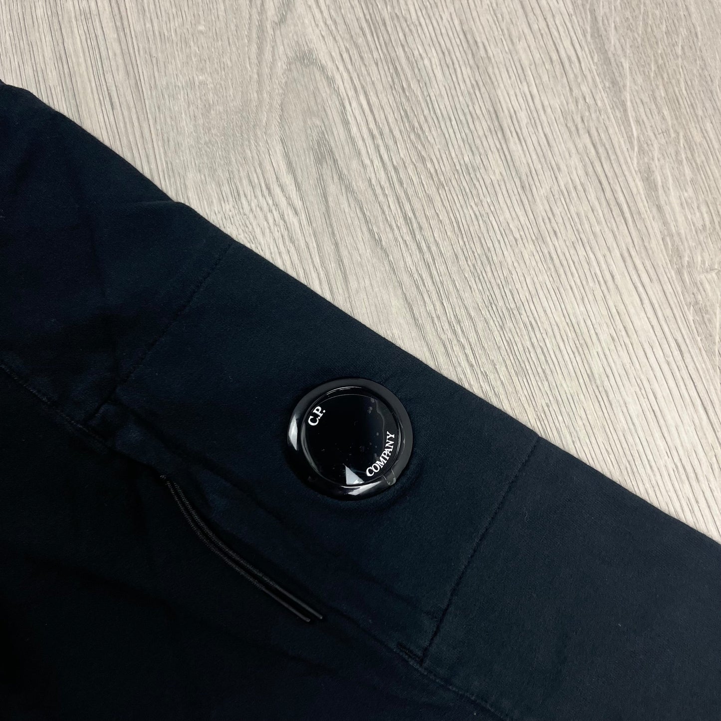 CP Company Light Fleece Zip Hoodie - Black