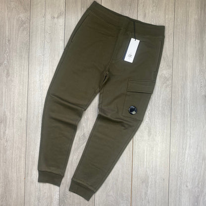 CP Company Raised Fleece Sweatpants - Ivy Green